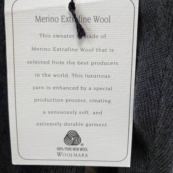 NWT Calvin Klein Extra Fine Merino Wool Sweater - Picture 7 of 12